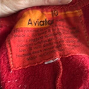 Aviator nation kids sweatpants Red size 10